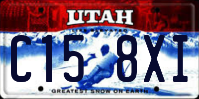 UT license plate C158XI