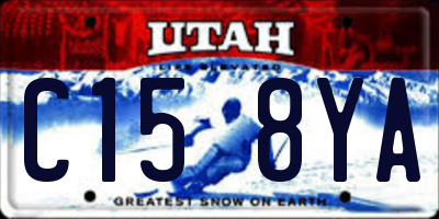 UT license plate C158YA