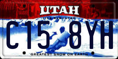 UT license plate C158YH