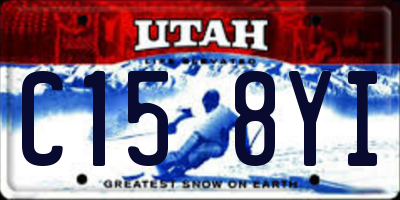 UT license plate C158YI