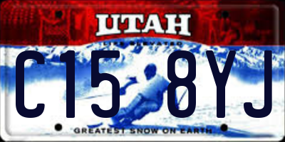 UT license plate C158YJ