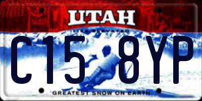 UT license plate C158YP