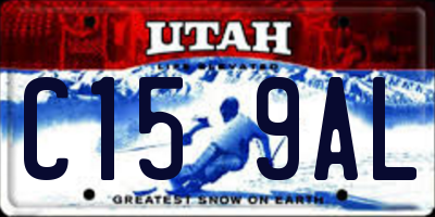 UT license plate C159AL