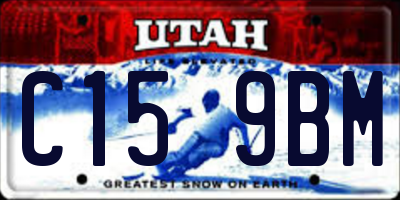 UT license plate C159BM
