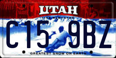 UT license plate C159BZ