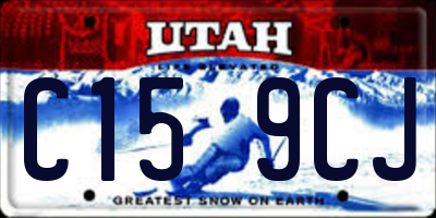 UT license plate C159CJ
