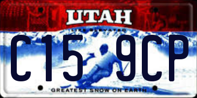 UT license plate C159CP