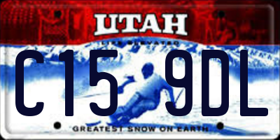 UT license plate C159DL