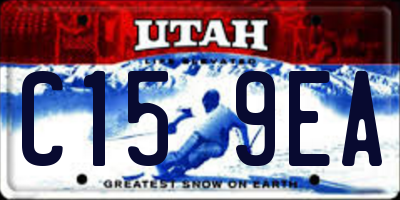 UT license plate C159EA
