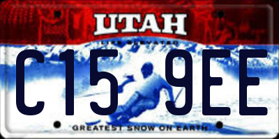 UT license plate C159EE