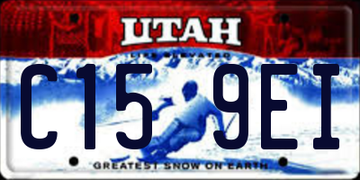 UT license plate C159EI