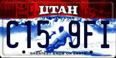 UT license plate C159FI