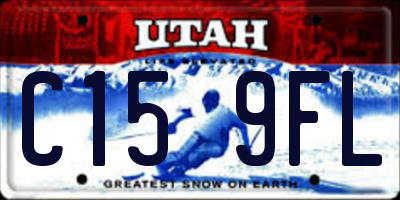 UT license plate C159FL
