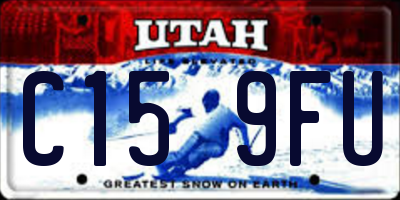 UT license plate C159FU