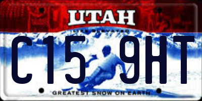 UT license plate C159HT
