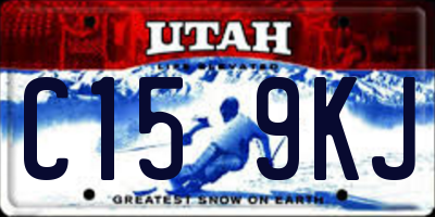 UT license plate C159KJ
