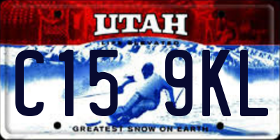 UT license plate C159KL