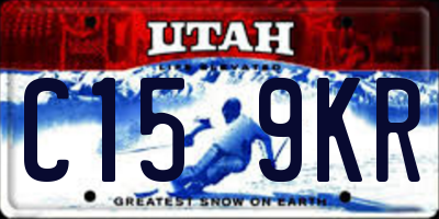 UT license plate C159KR