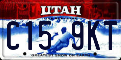 UT license plate C159KT