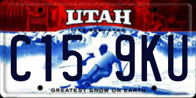 UT license plate C159KU