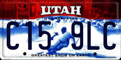 UT license plate C159LC