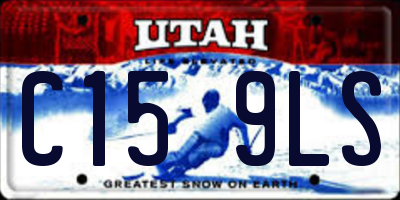 UT license plate C159LS