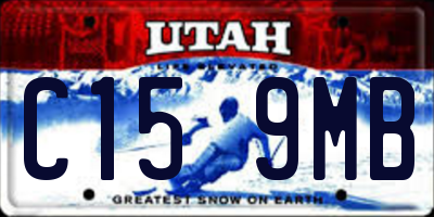 UT license plate C159MB