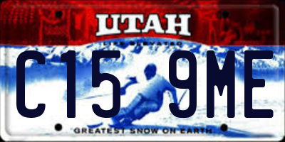 UT license plate C159ME