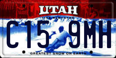 UT license plate C159MH