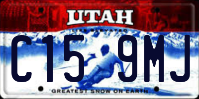 UT license plate C159MJ