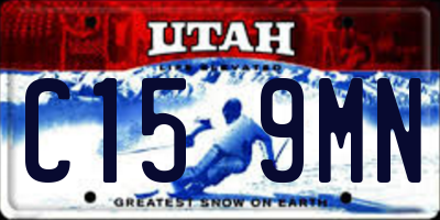 UT license plate C159MN
