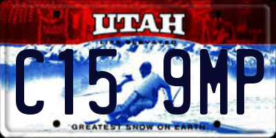 UT license plate C159MP