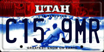 UT license plate C159MR