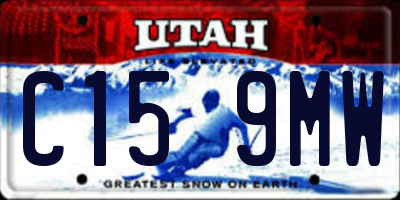 UT license plate C159MW