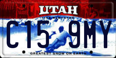 UT license plate C159MY