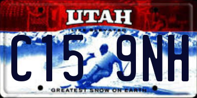 UT license plate C159NH