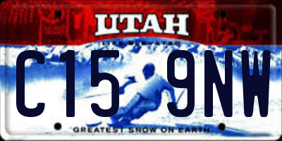 UT license plate C159NW
