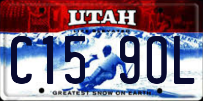 UT license plate C159OL