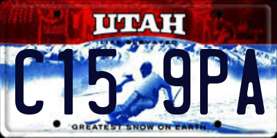 UT license plate C159PA