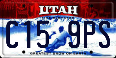 UT license plate C159PS