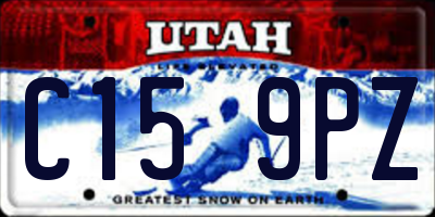UT license plate C159PZ