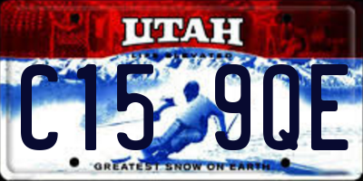 UT license plate C159QE