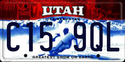 UT license plate C159QL