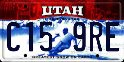 UT license plate C159RE
