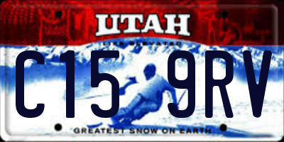 UT license plate C159RV