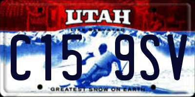 UT license plate C159SV