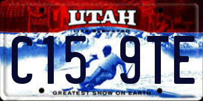 UT license plate C159TE