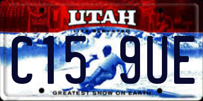 UT license plate C159UE
