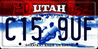 UT license plate C159UF