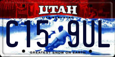 UT license plate C159UL